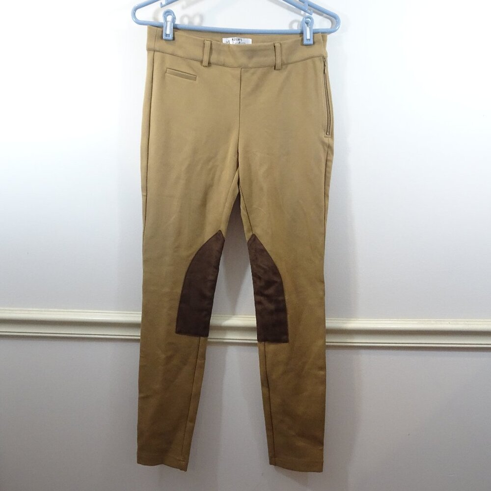 Kevin's Huntress Tan Pants Faux Suede Patches Size 4 Hunting Riding